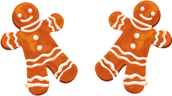Lovely Christmas Cookies - Illustration (866x650), Png Download