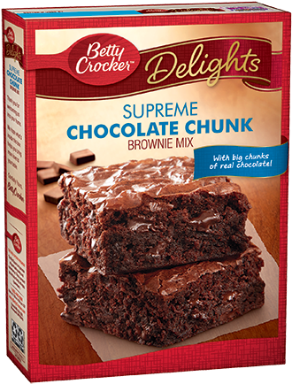Productos Destacados - Betty Crocker Supreme Chocolate Chunk Brownie Mix (800x450), Png Download