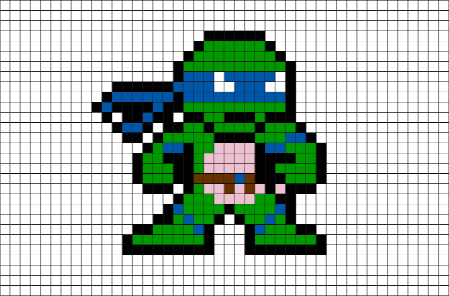 Teenage Mutant Ninja Turles - Pixel Art Spiderman Civil War (880x581), Png Download