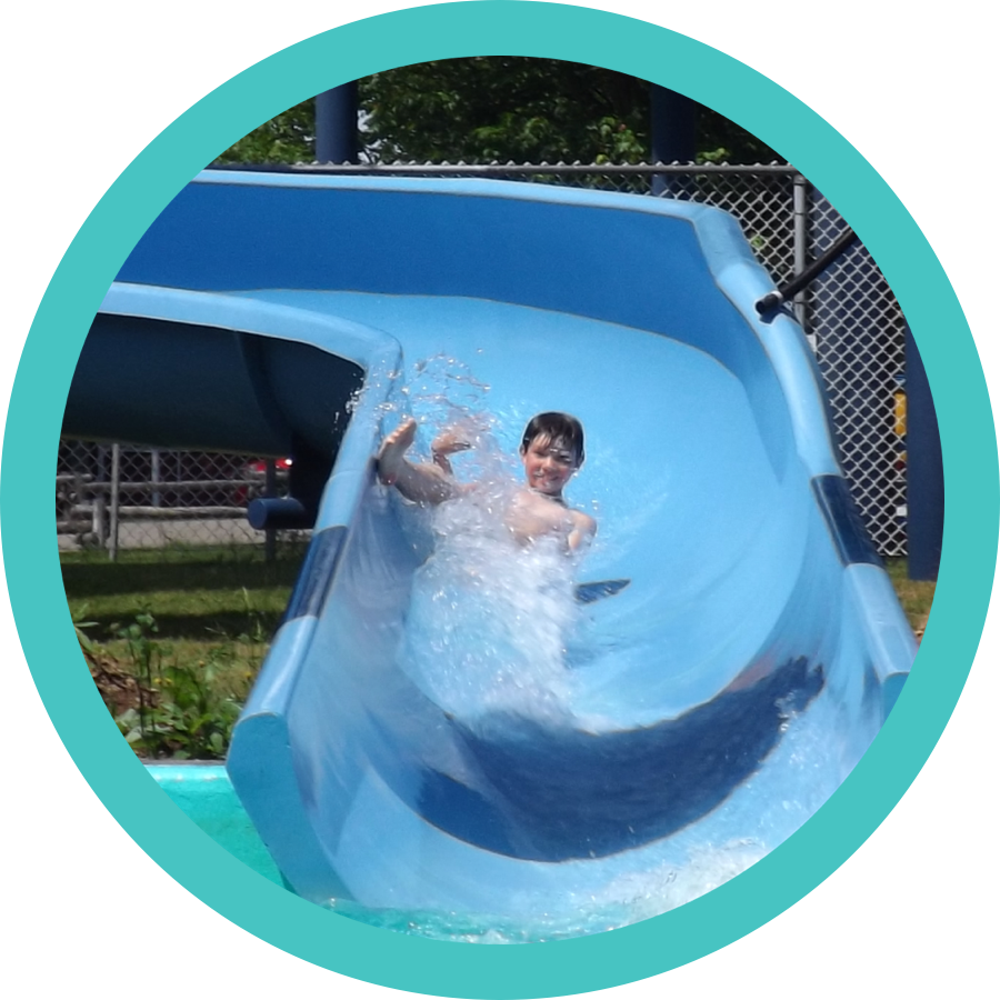 We Have Playgrounds, A Swimming Pool, A Water Slide, - Leisure (900x900), Png Download