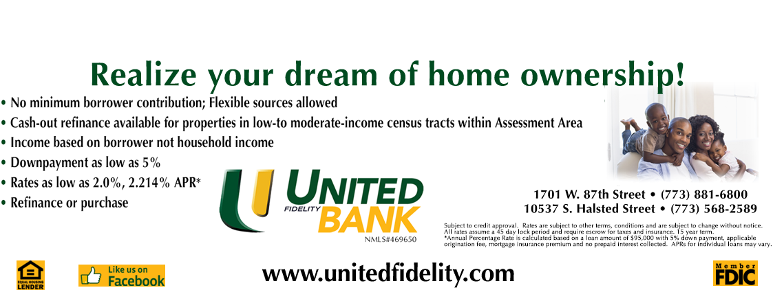 Chicago Banner2 Content - United Fidelity Bank (1123x422), Png Download