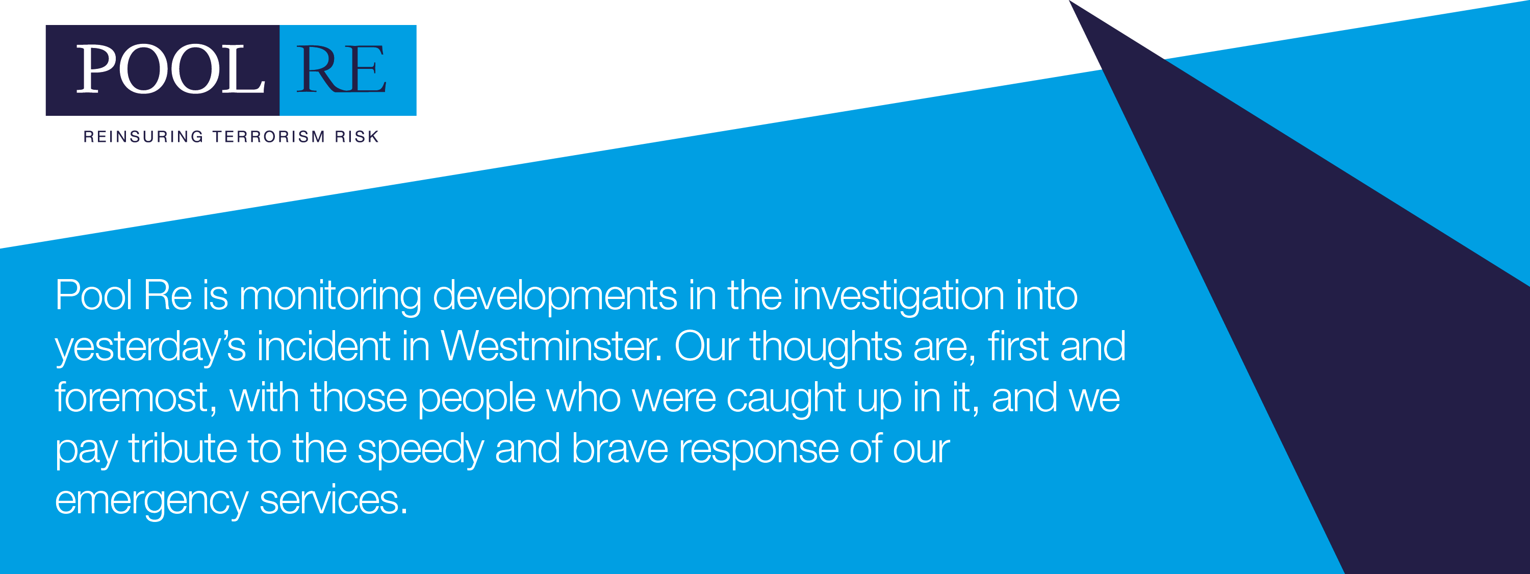 Westminster Attack-01 - Pool Re (3000x1125), Png Download
