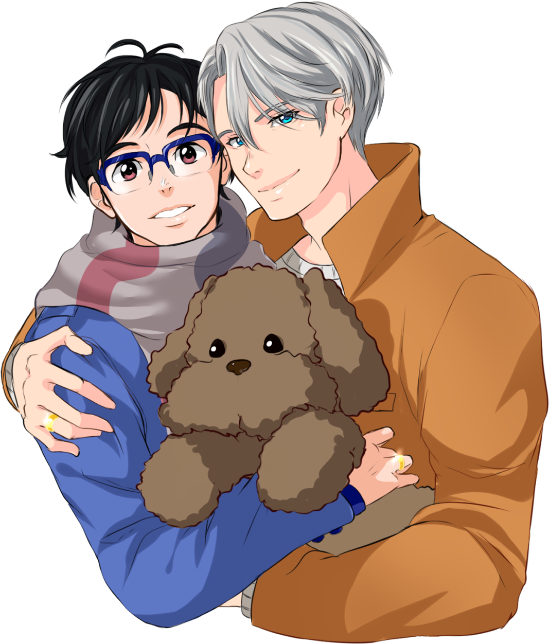 Yuri On Ice Viktor And Yuri Fanart (1280x1536), Png Download