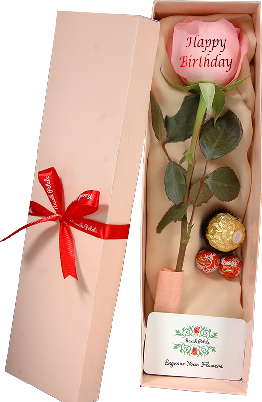 Pink Birday-engraving For Web - Gift (621x840), Png Download