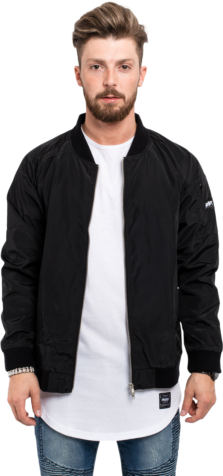 Bomber Jacket - Navy Blue Sports Coat (1333x1600), Png Download