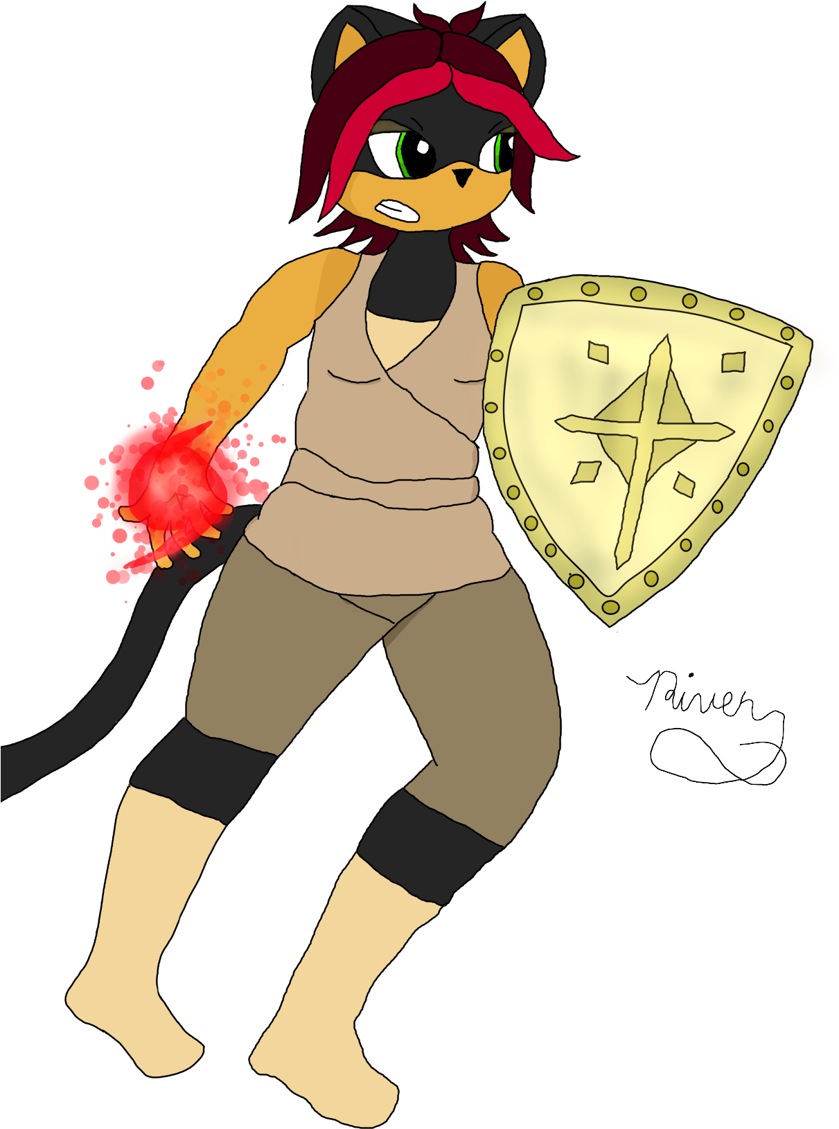 Ready For Battle - Cartoon (1283x1963), Png Download