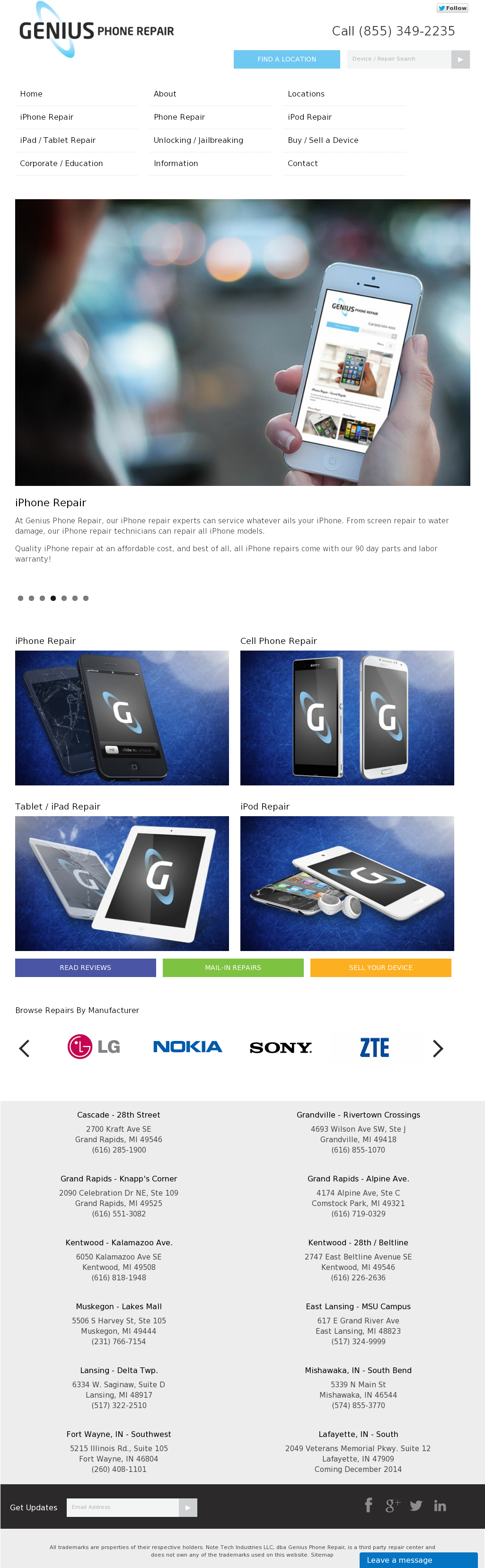 Genius Phone Repair Competitors, Revenue And Employees - Smartphone (1024x3332), Png Download