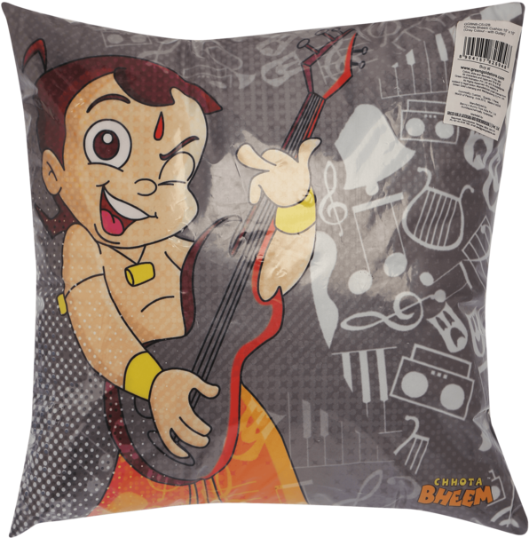 Boys Chhota Bheem Printed Cushion - Cushion (640x960), Png Download