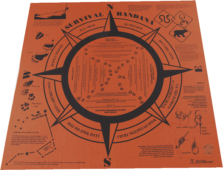 Loading Zoom - Survival Handkerchief (900x1174), Png Download