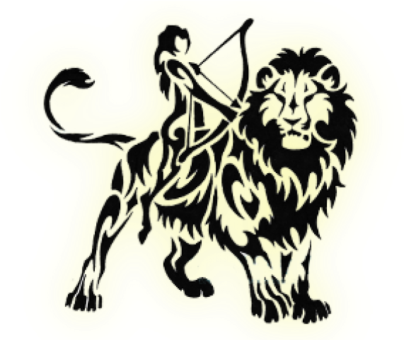 Sagittarius Leo Tattoo (640x480), Png Download