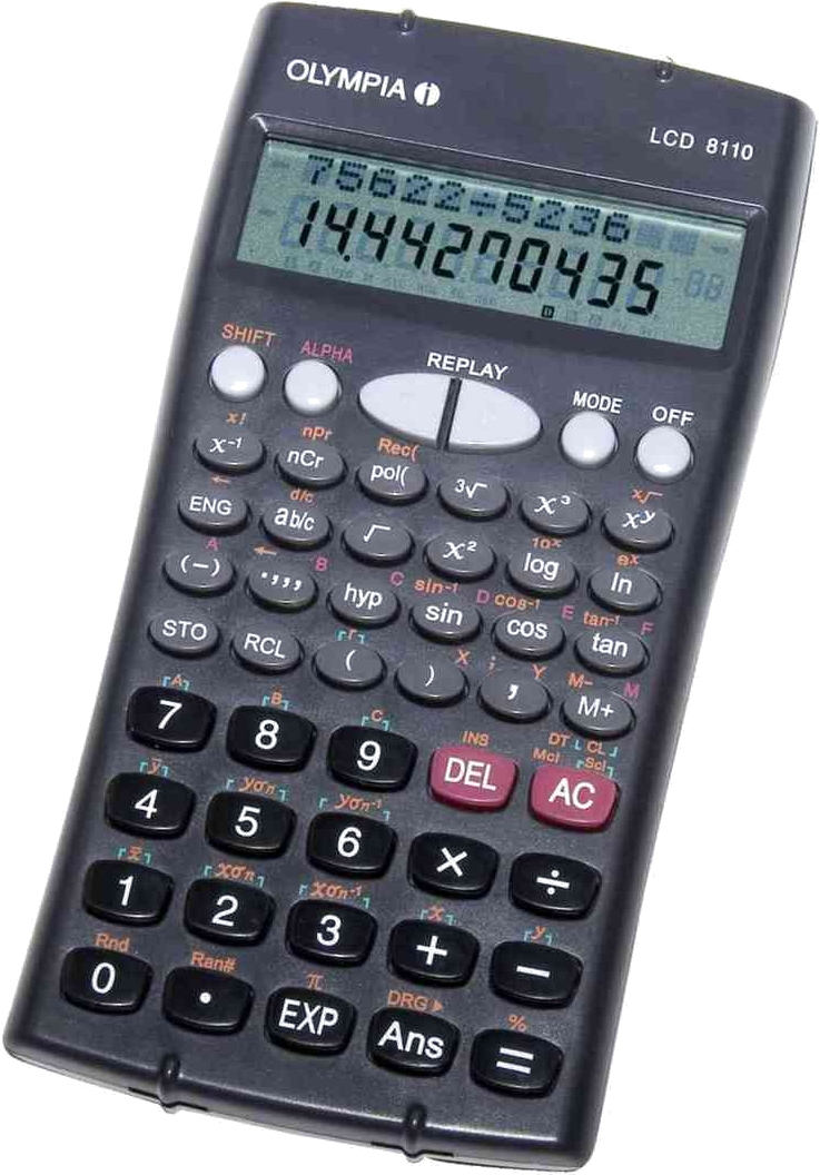 Olympia Scientific Digits Black Transparent Background - Olympia Lcd 8110 (986x1160), Png Download