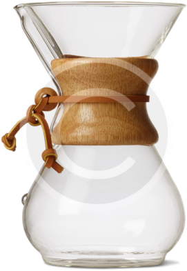 Glass Coffee Jar With Wood Collar - Vase (600x671), Png Download