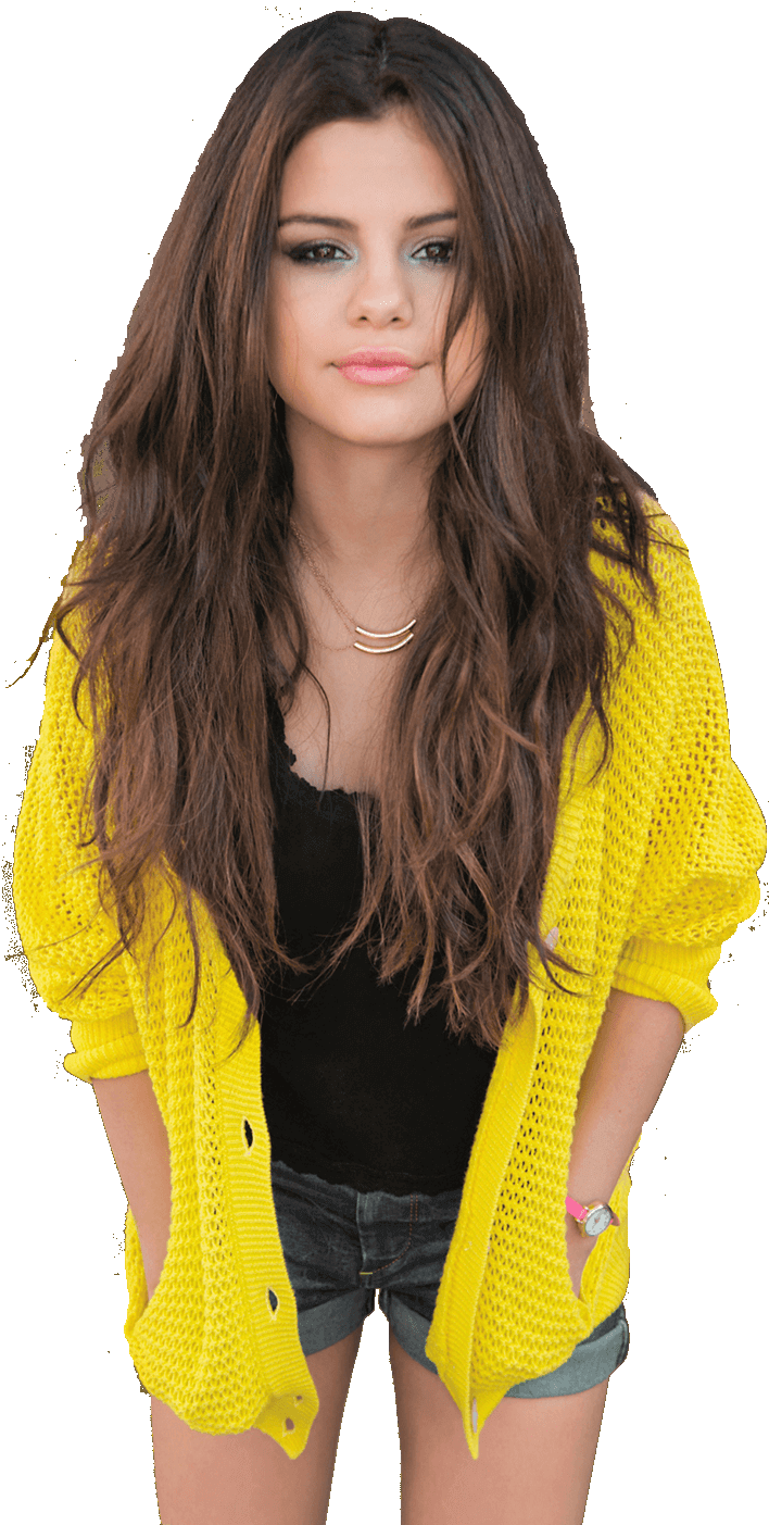 Selena Gomez Yellow Top - Selena Gomez Wizards Of Waverly Place (2311x1450), Png Download