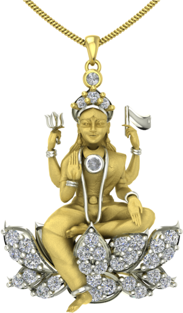 Saraswathi 3d God Pendant - Locket (600x1089), Png Download