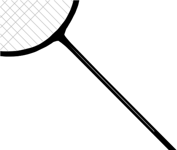 Badminton Clipart Single - Tennis Racket (640x480), Png Download