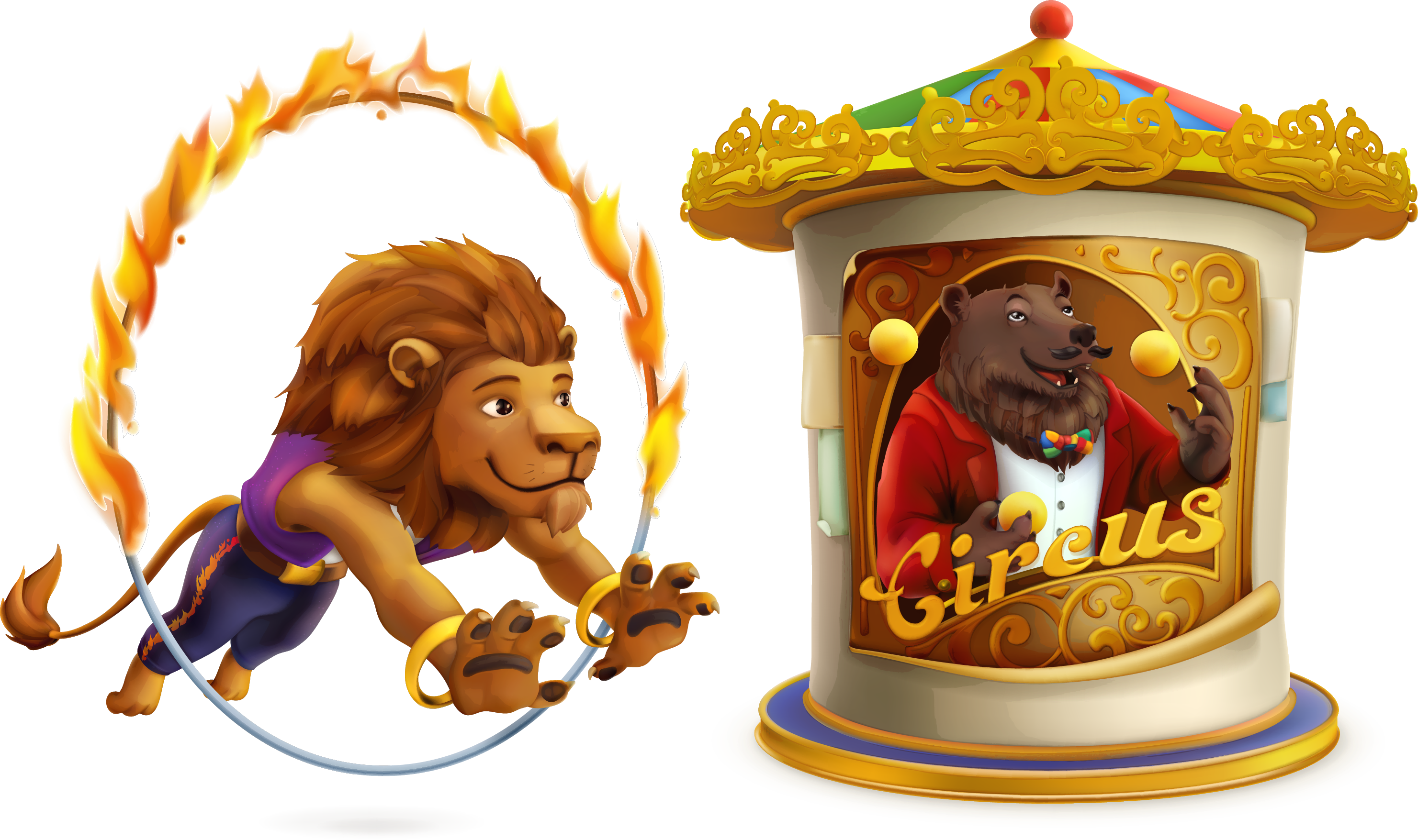 Circus Royalty-free Stock Photography Illustration - Circus Funny Vector (2962x1756), Png Download