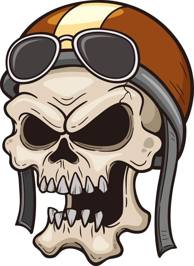 Skull Photography Illustration Royalty-free Vector - Harley Davidson Drawing (672x920), Png Download