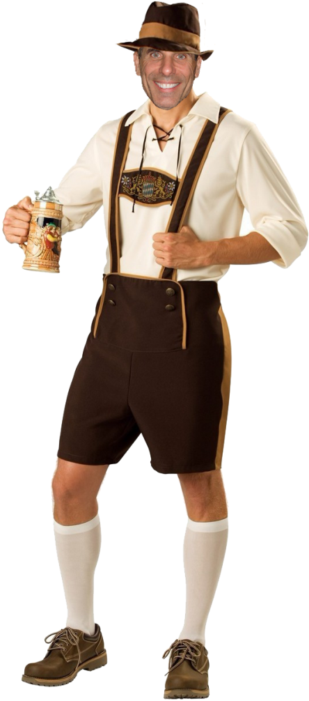 Thumb Image - German Lederhosen (466x1024), Png Download