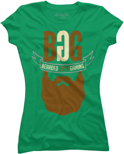 Beardedguysgaming Single Beard Logo Juniors - T-shirt (650x650), Png Download