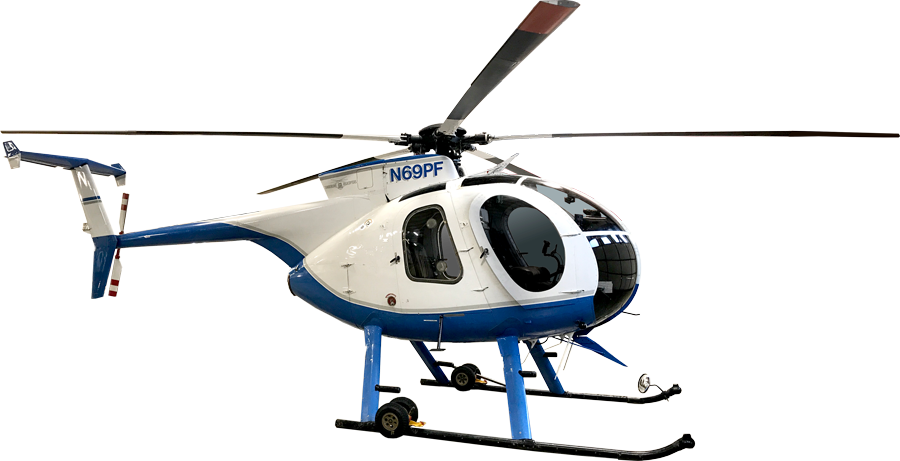 Md Helicopters Md500-d Light Utility Helicopter - Helicopter Rotor (900x461), Png Download