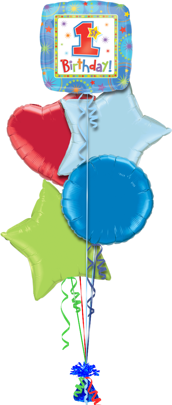 1st Birthday Boy Square Special Age Balloon - Superman Balloons Png (764x1328), Png Download