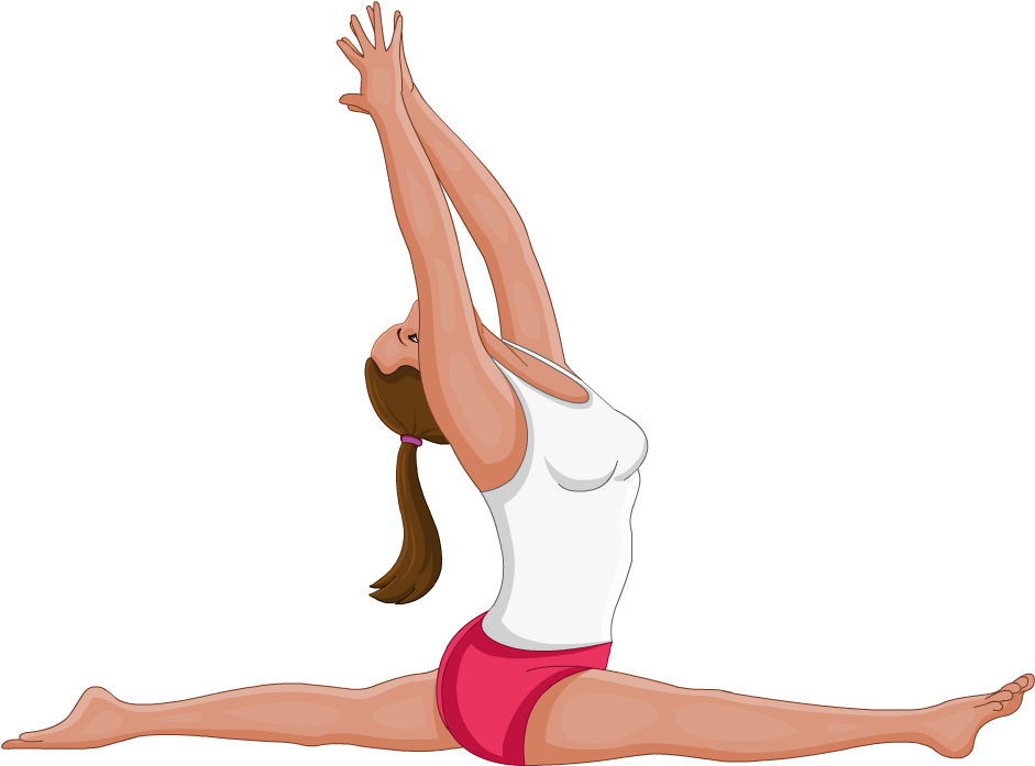 Monkey Pose Is Named After The Monkey God Of Hindu - Girl (1024x1024), Png Download