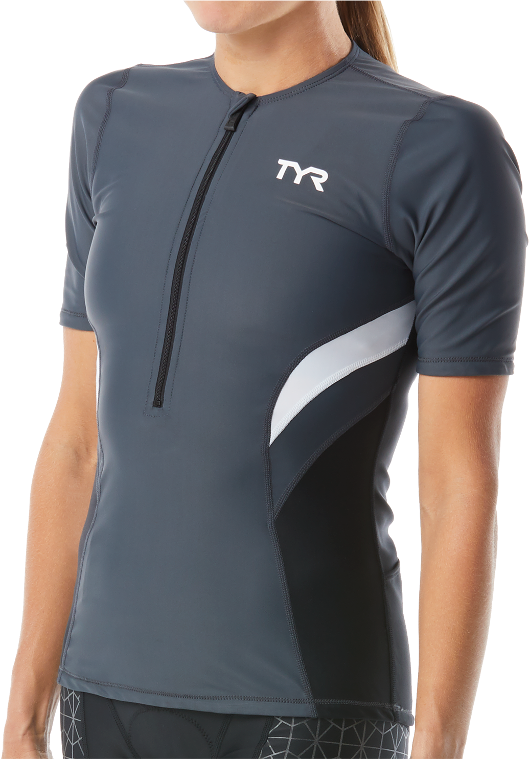 Tyr Women' Competitor Short Sleeve Top - Active Shirt (1200x1484), Png Download