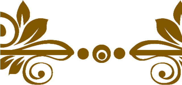 Golden Clipart Lines (640x480), Png Download