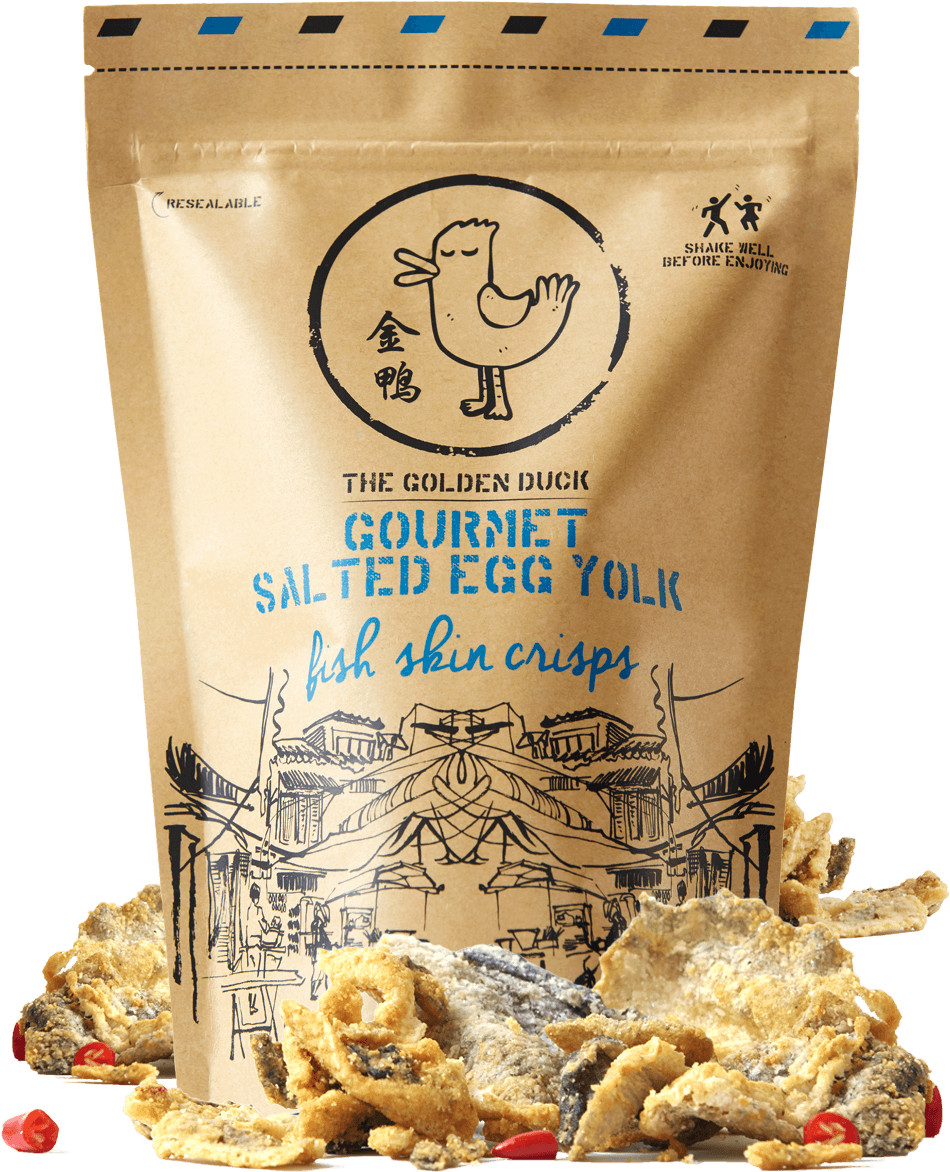 Salted Egg Fish Skin Singapore (1400x1400), Png Download