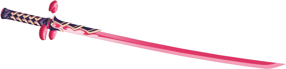 Crimson Cherry Blossoms - Sword (1000x667), Png Download