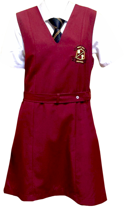 A-line School Dress - One-piece Garment (541x892), Png Download