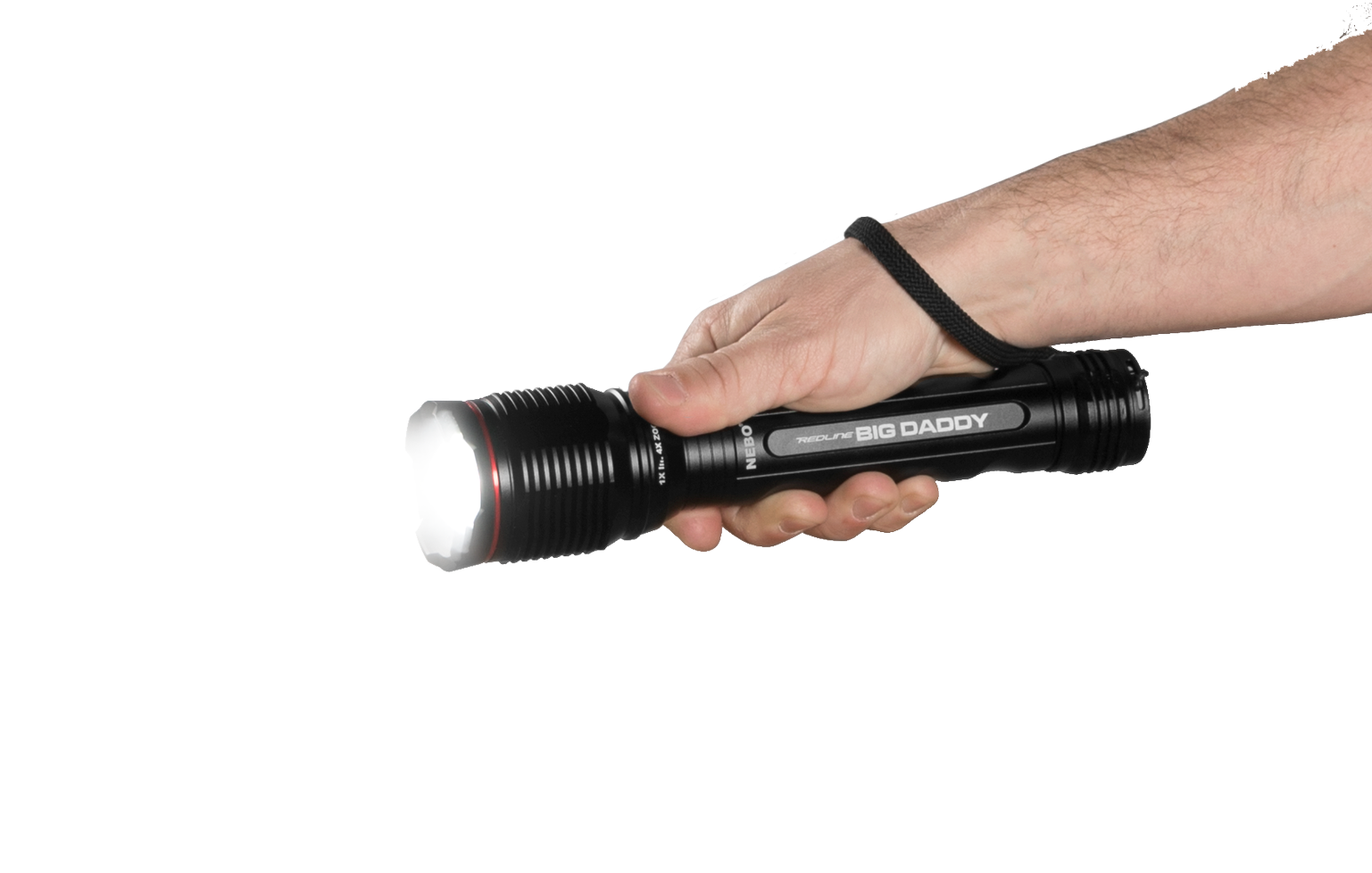 Home > Lighting > Nebo > Nebo Big Daddy 2000 Lumen - Flashlight (1536x1536), Png Download