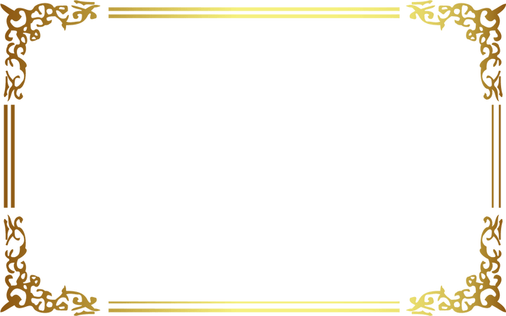 Gold Frame Border Png (720x450), Png Download
