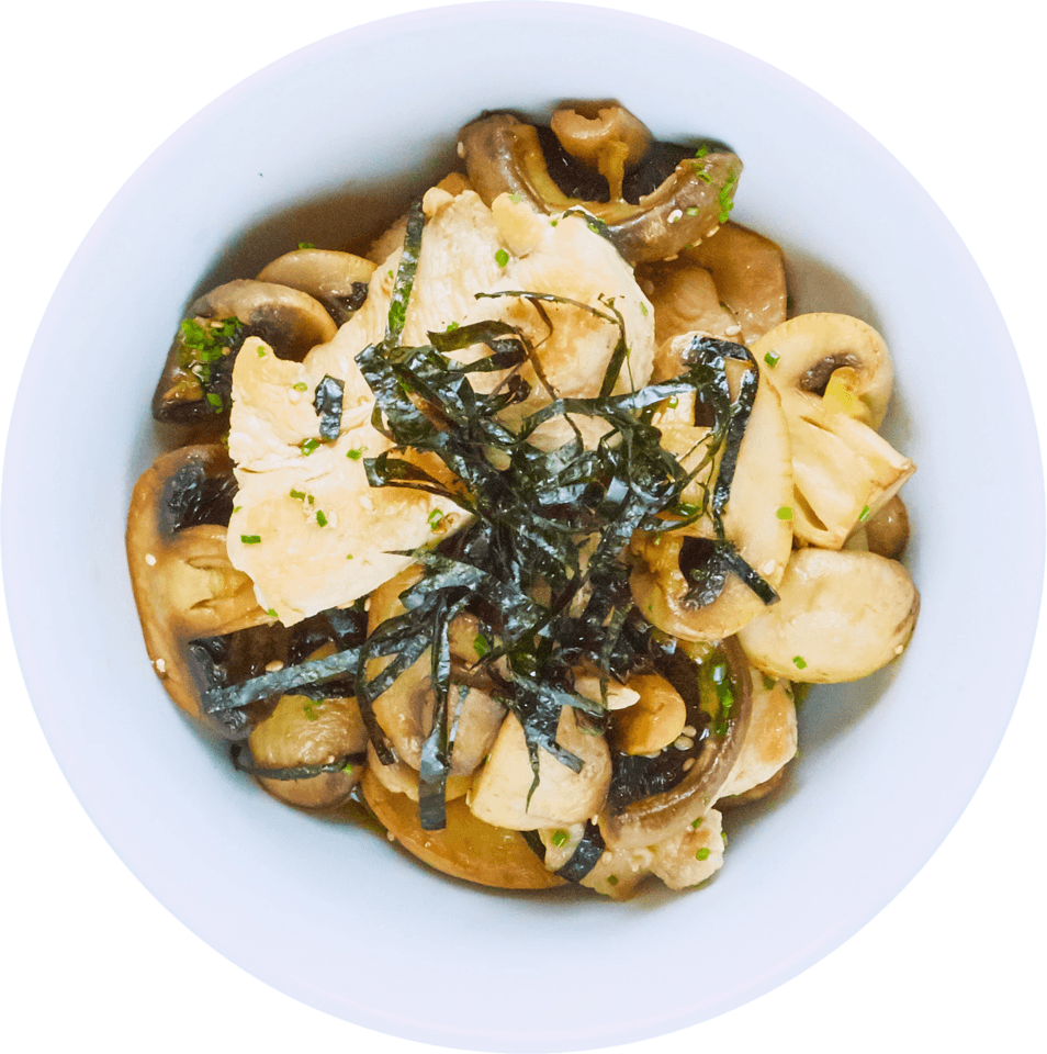 Combine Chicken And Mushrooms (954x960), Png Download