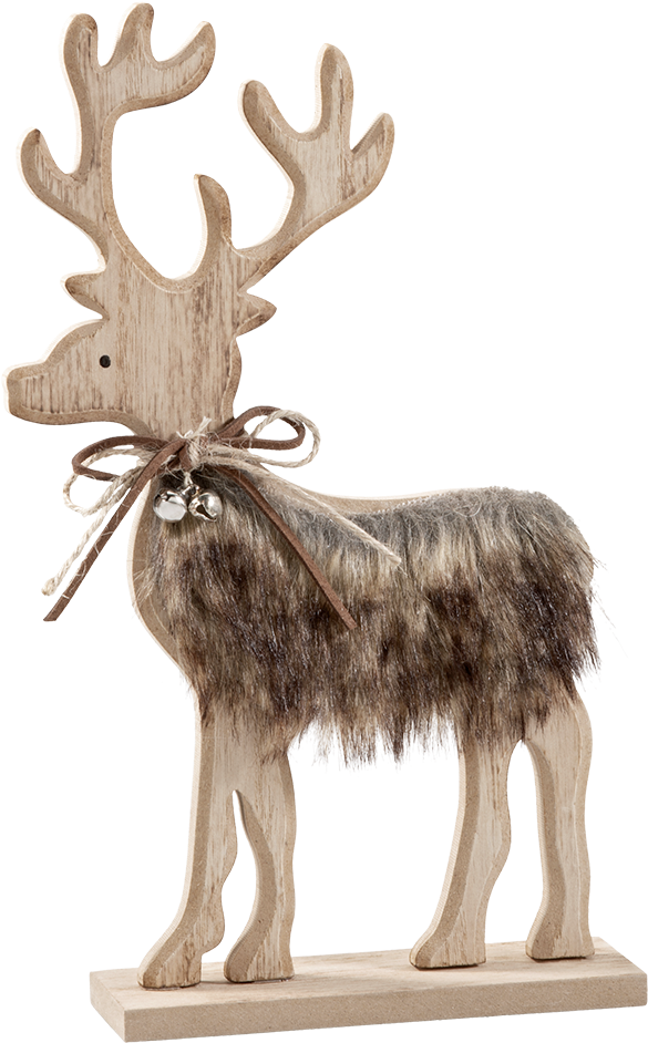 Rustic Reindeer With Bell - Elk (1000x1000), Png Download