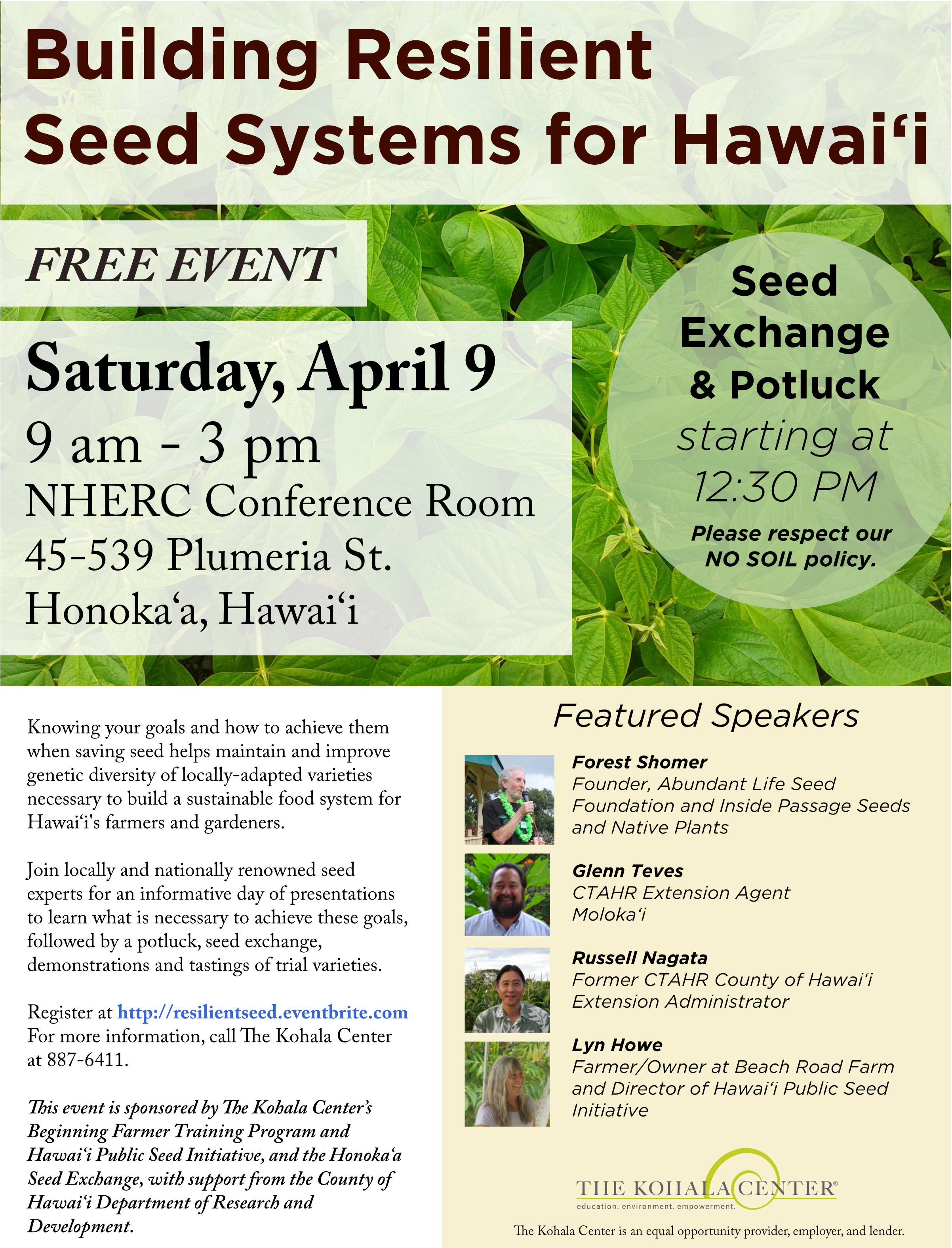 April 9 Seed Flyer - Azek (2550x3300), Png Download