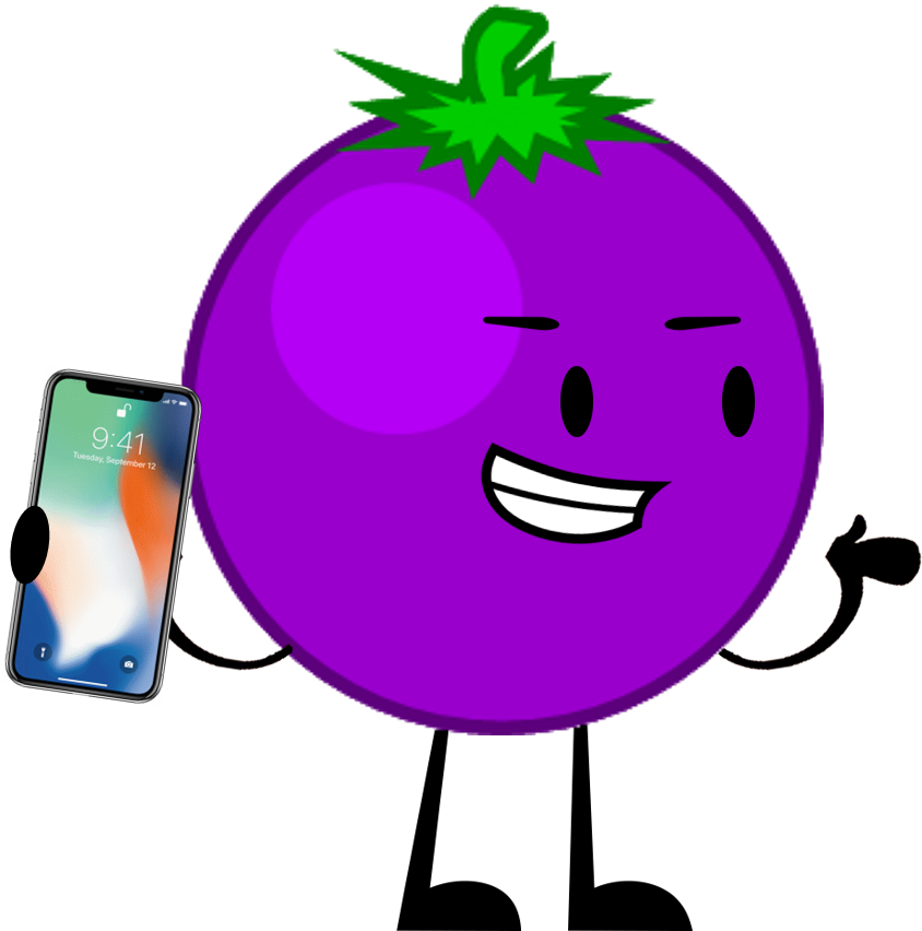 Grape Pose - Smiley (868x855), Png Download