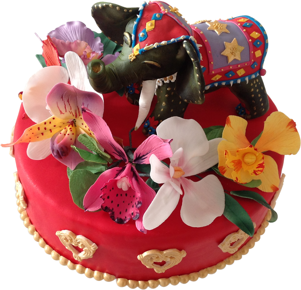 Indian Birthday Cake With Elephant - Birthday Cake (1600x1195), Png Download