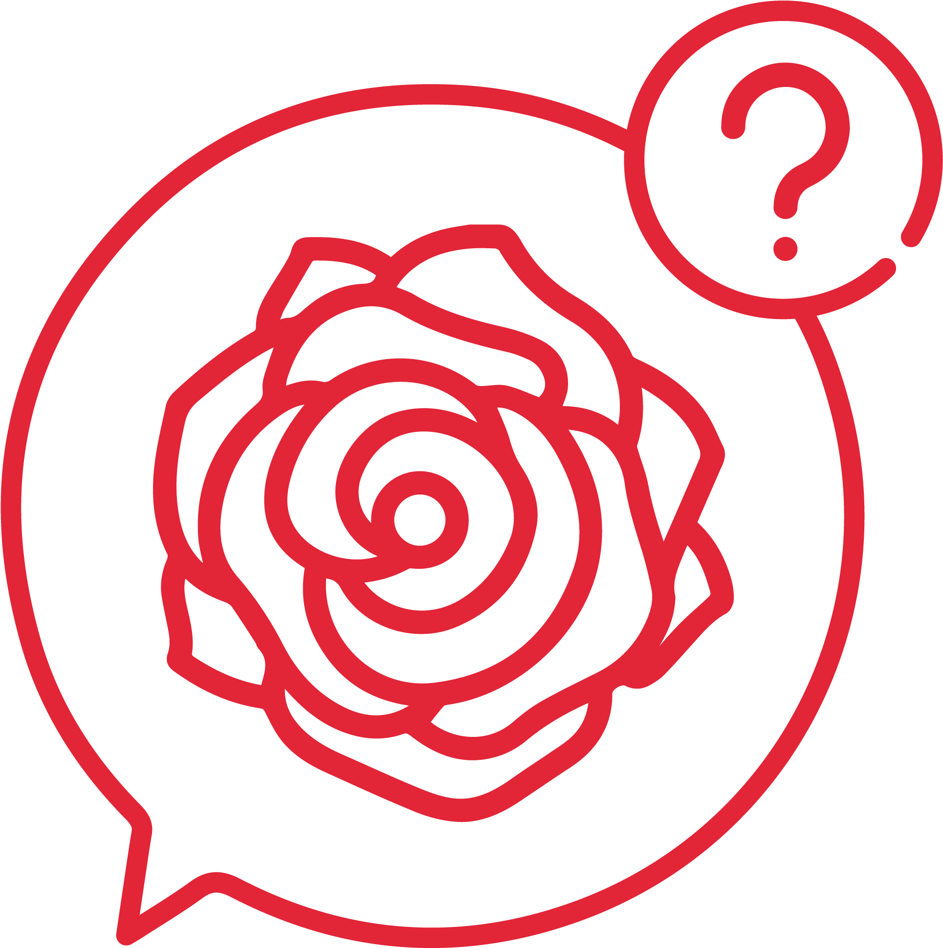 It's My First Time Here - Rose Icon (2500x2500), Png Download