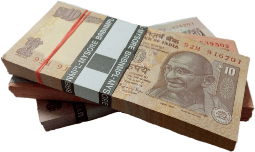 Objects - Indian Currency Notes Png (1000x562), Png Download