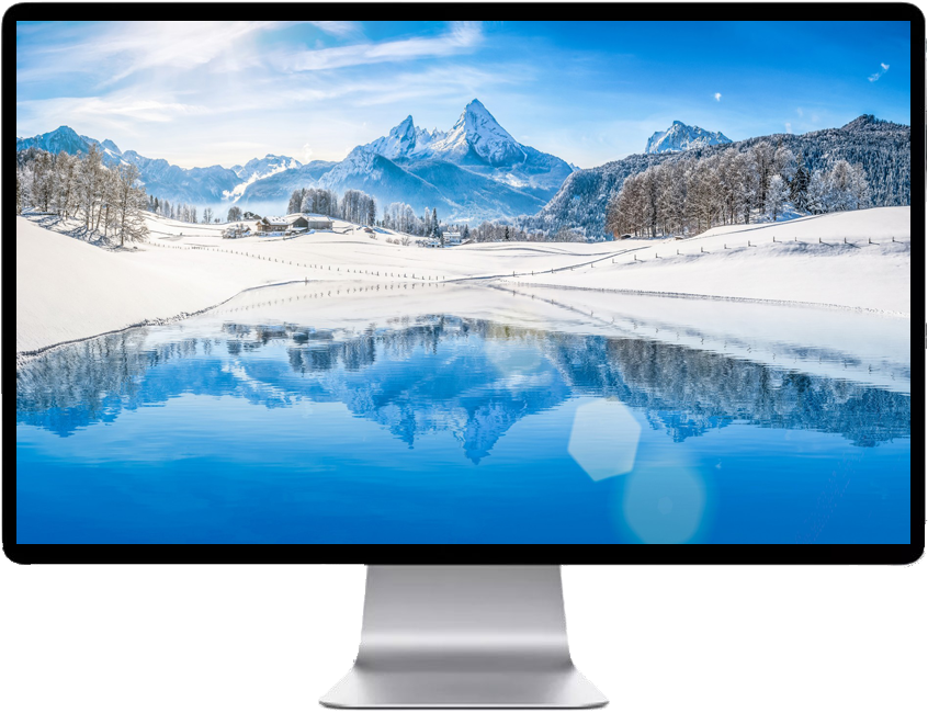 Score 50% - Berge Wallpaper 4k Winter (846x650), Png Download