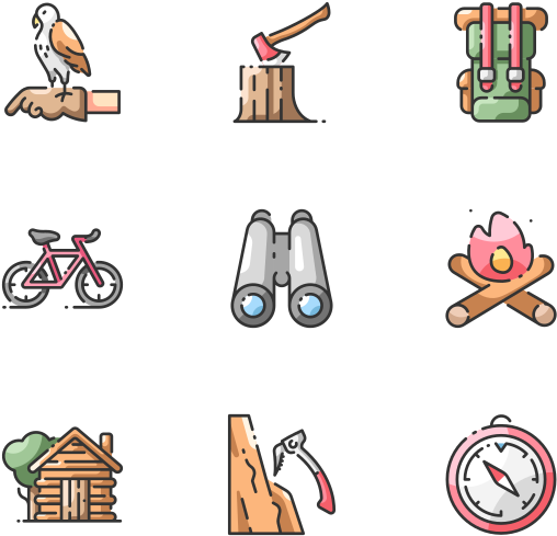 Outdoor Activities (600x564), Png Download