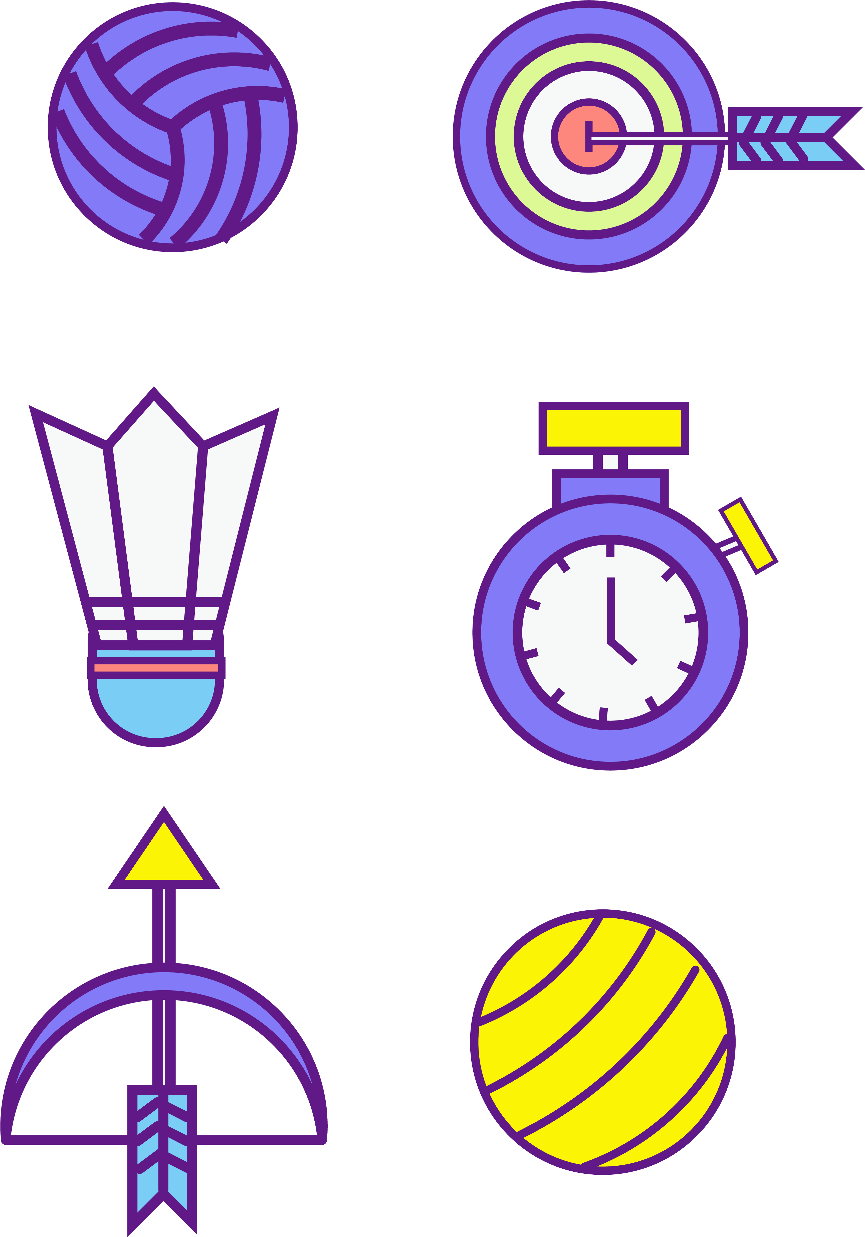 Ball Iocn Bogenschießen Badminton Png Und Vektorabbildung (4267x5705), Png Download