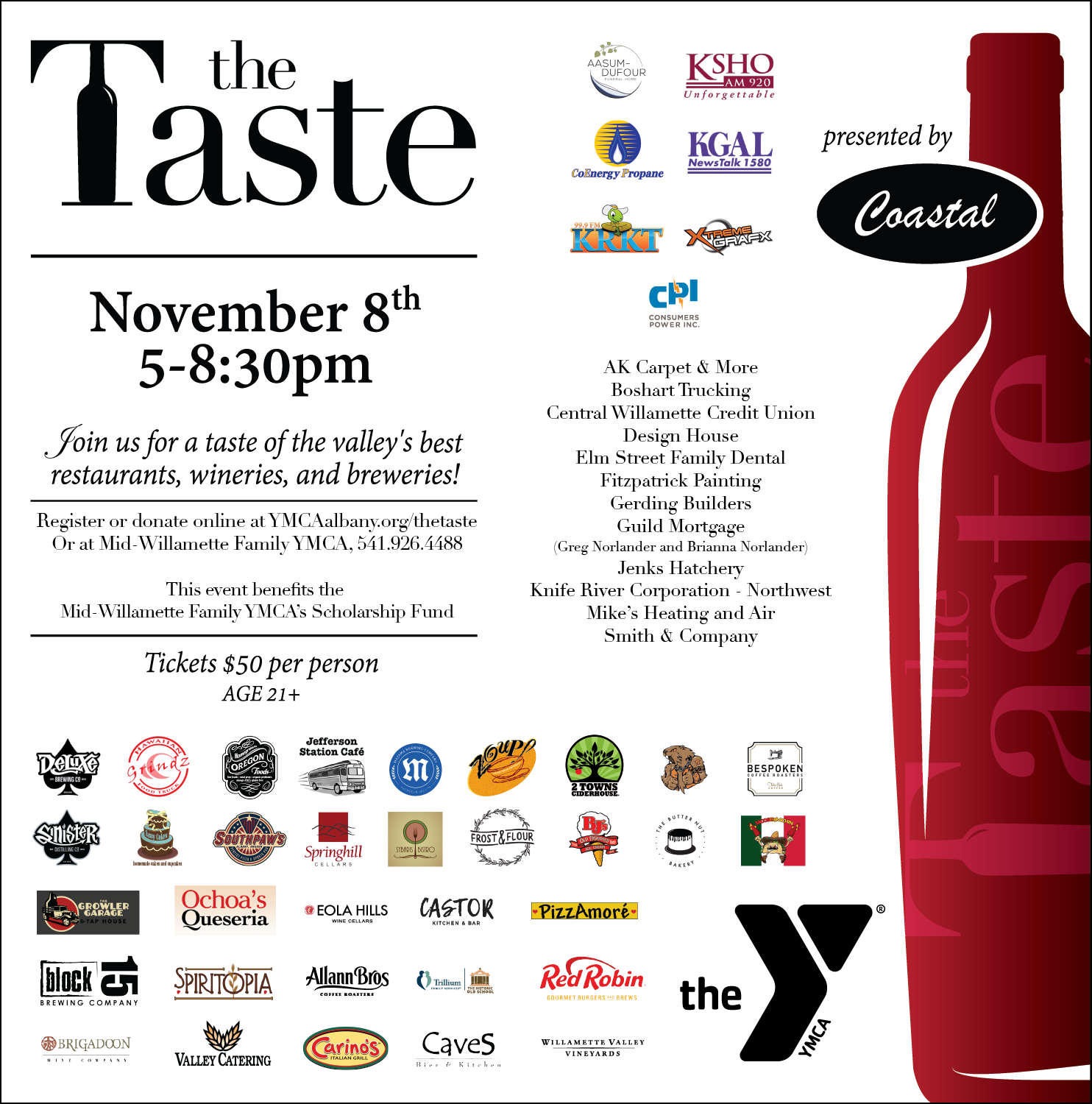 Ymca's 2018 The Taste - Glass Bottle (1484x1500), Png Download