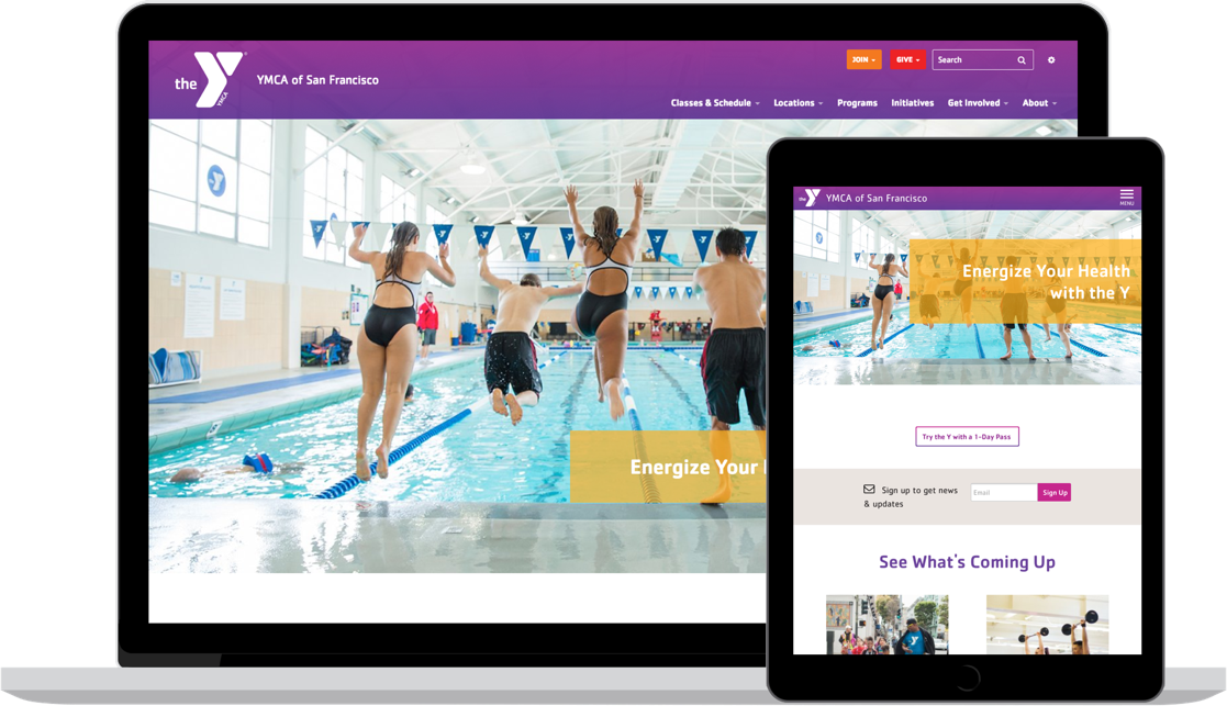 Ymca Laptop And Tablet - Online Advertising (1117x643), Png Download
