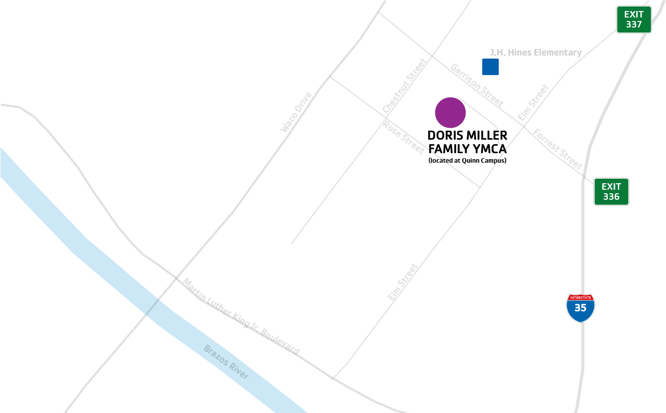 Get Directions To Doris Miller Family Ymca - Diagram (1351x824), Png Download