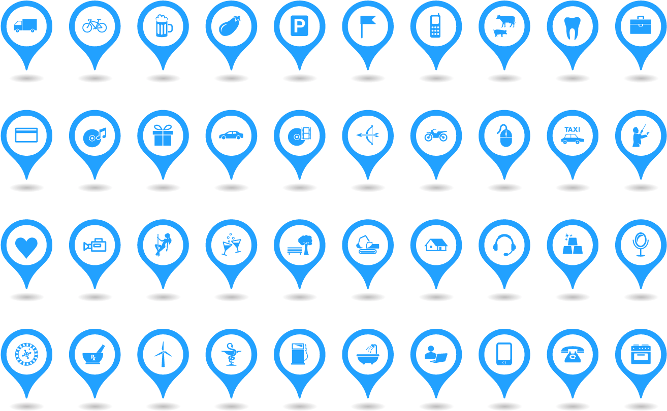 152 Map Pointer Icons Example Image - Map Pointer With Text (1501x1001), Png Download