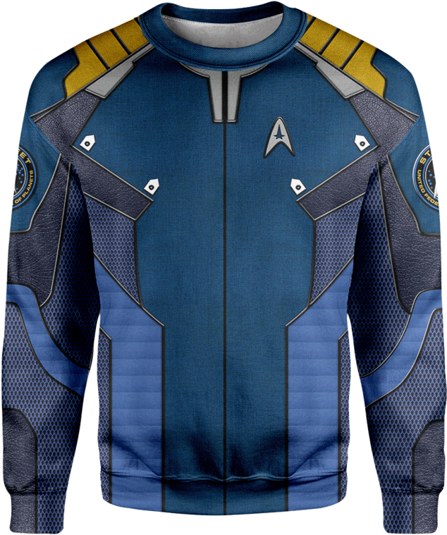 3d Captain Kirk Star Trek Beyond Full Print T Shirt - Zipper (800x800), Png Download