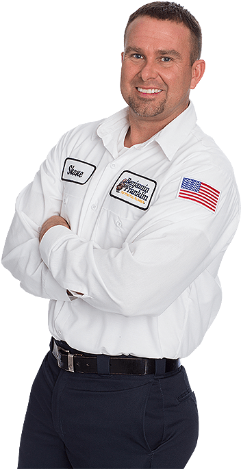 Ben Franklin Plumbing Tech - Police Officer (500x750), Png Download