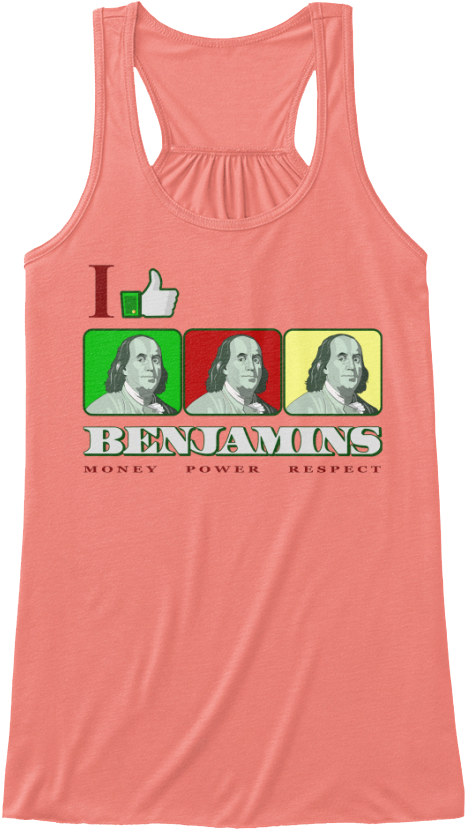 I Like Benjamins - Active Tank (480x858), Png Download